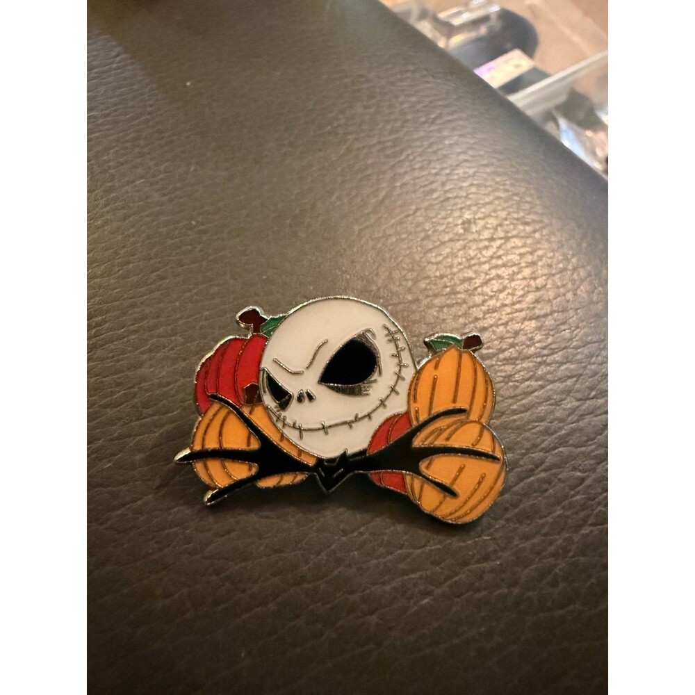 Disney pin featuring Jack Skellington The Nightmare Before Christmas w/ pumpkins